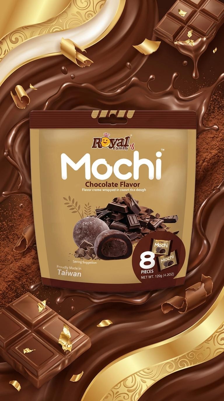 Chocolate Mochi – Royal Family - 120g x 12