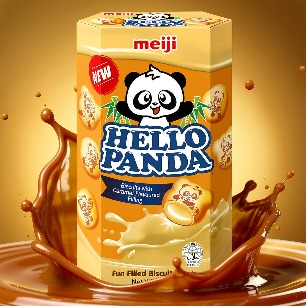 Meiji Hello Panda Caramel - 43g x 10
