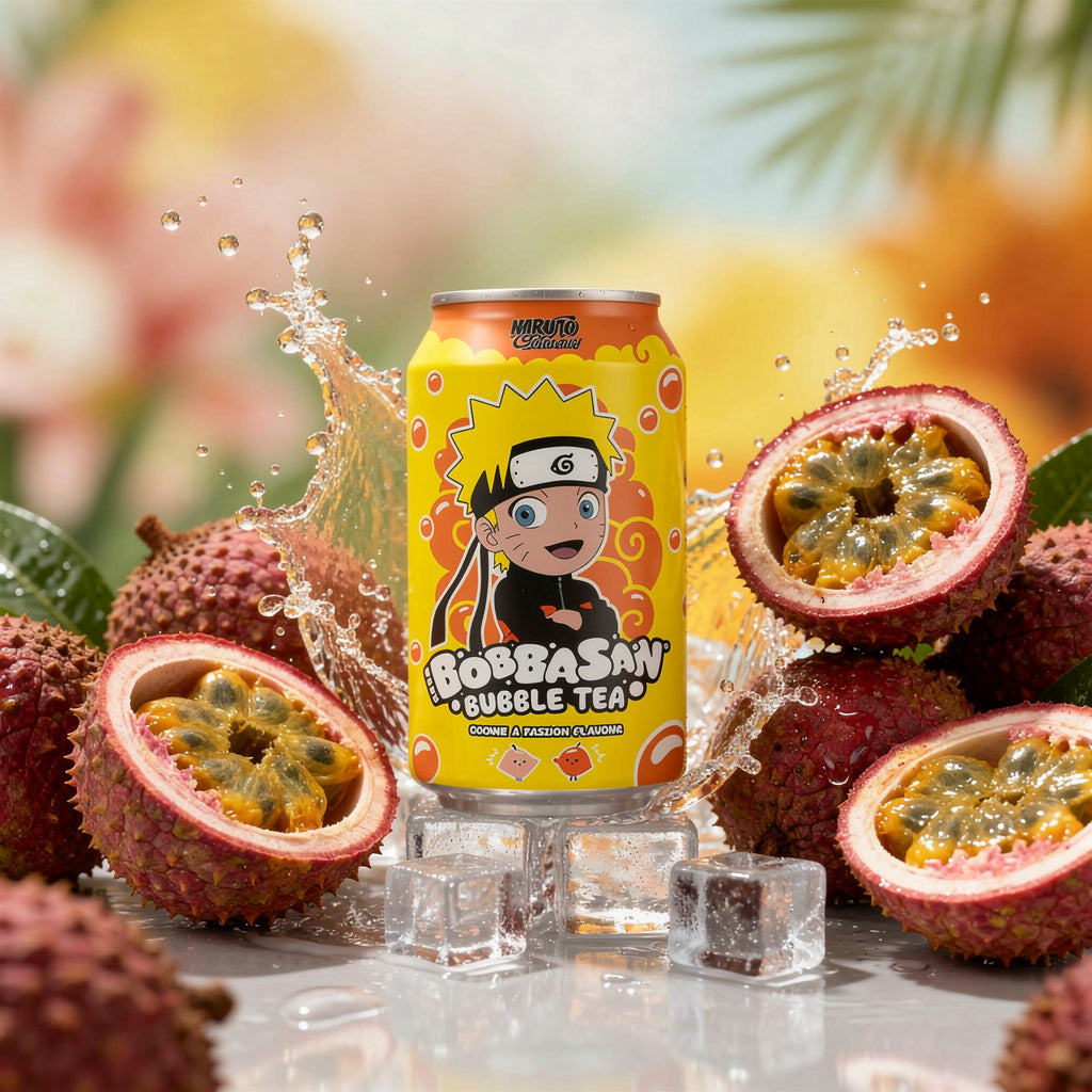 Bubble Tea Fruit de la Passion & Litchi Ultrapop – Naruto - 320ml