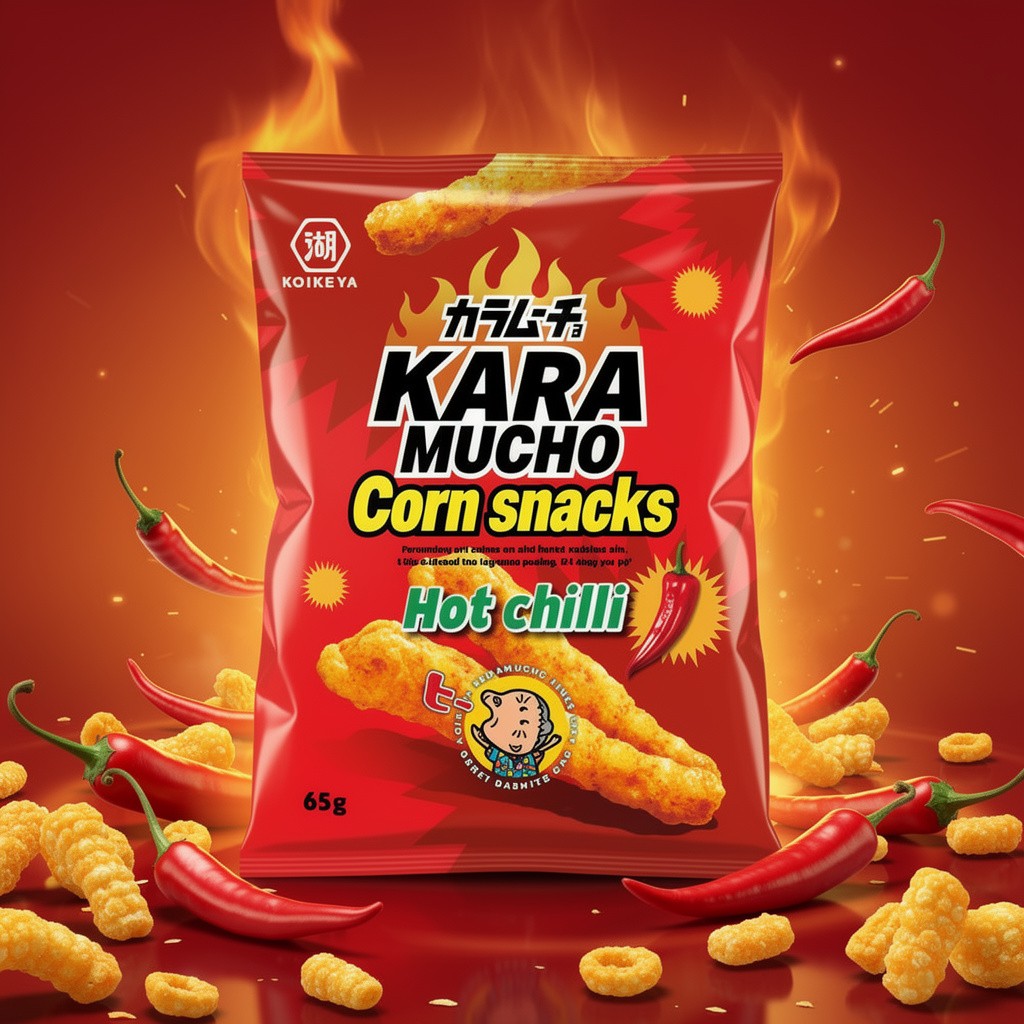 Maîs Soufflé Kara Mucho Hot Chili KOIKEYA - 65g