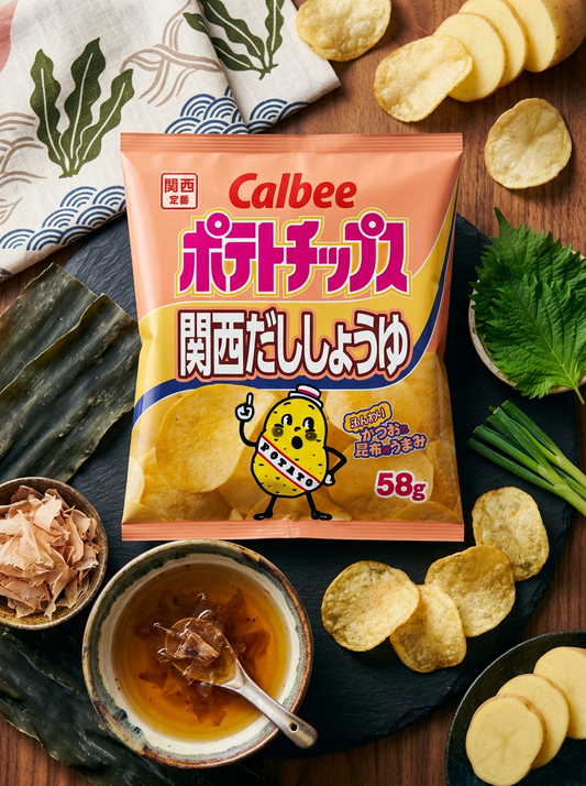 Chips Kansai Dashi-Shoyu - Calbee - 58g