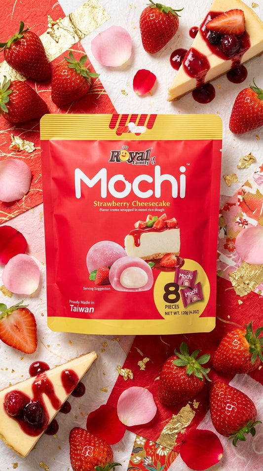 Strawberry Mochi Cheesecake – Royal Family - 120g x 12