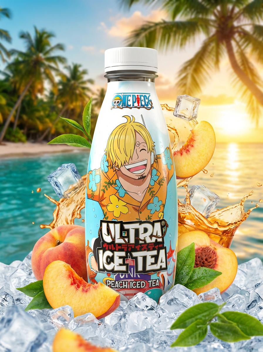Ultrapop Peach Ice Tea – Sanji – 50cl x 8