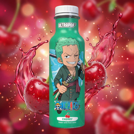 Ultrapop One Piece Cherry Flavored Water – Zoro - 33cl x 12