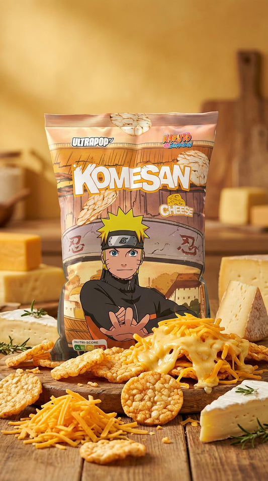 Komesan Ultrapop Cheese Rice Chips - Naruto - 60g x 12