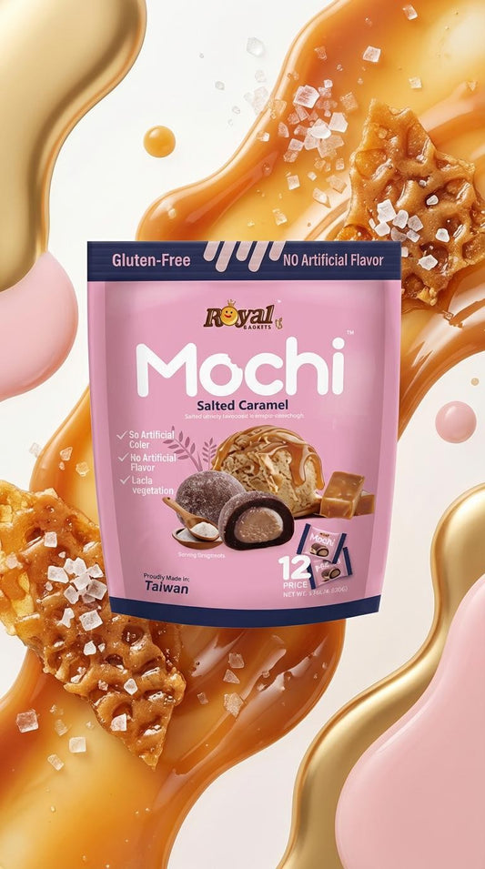 Salted Caramel Mochi – Royal Family - 180g x 12