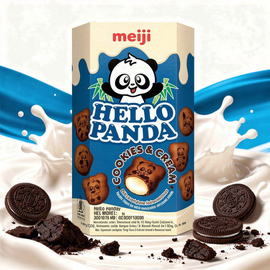 Meiji Hello Panda Cookie and Cream - 42g x 10