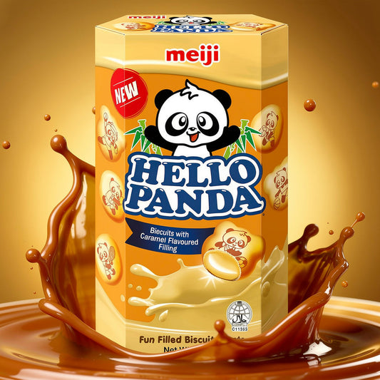 Meiji Hello Panda Caramel - 43g x 10