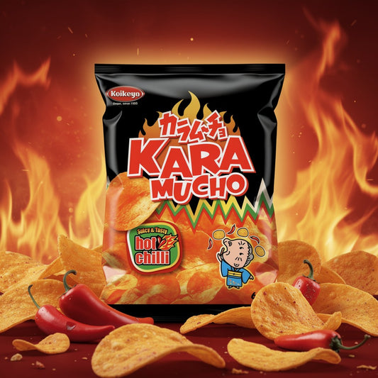 Kara Mucho Hot Chili Chips KOIKEYA - 60g x 12
