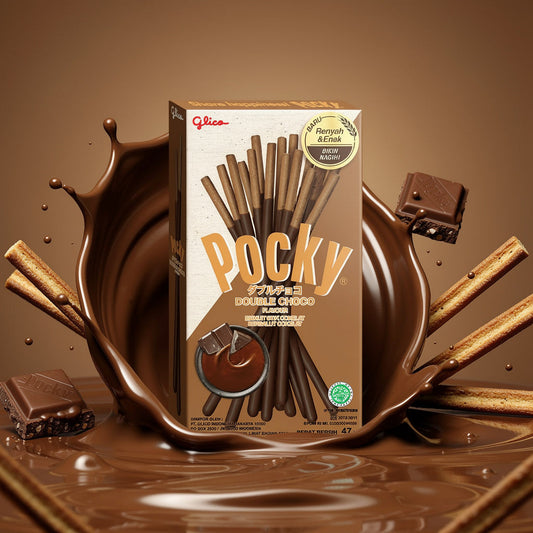 Pocky Double Choco - 47g x 10