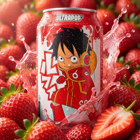 Strawberry Soda Ultrapop One Piece - Luffy – 33cl x 24