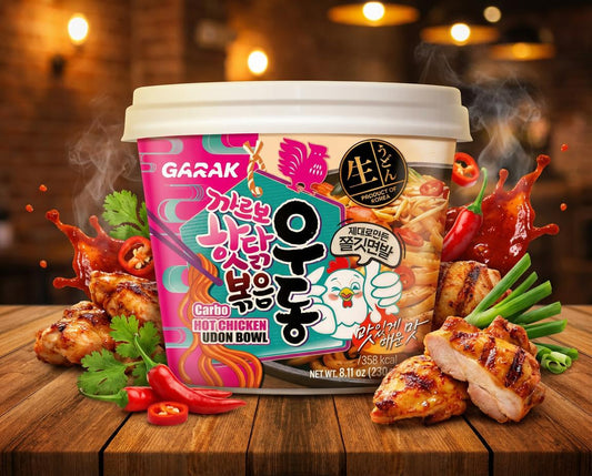 Carbo Hot Chicken Udon Bowl - Nouilles Instantanées - 230g