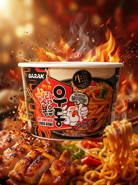 Hot Chicken Udon Bowl - Nouilles instantanées - 215g